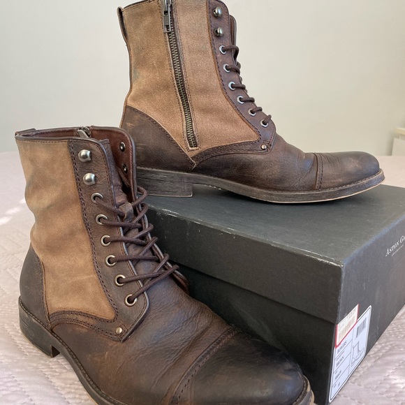 Brown Leather Boots Men’s Size 10 - Picture 4 of 12